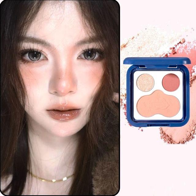xixi - A Flip Eye Shadow Blush Palette - #5 Heartbeat