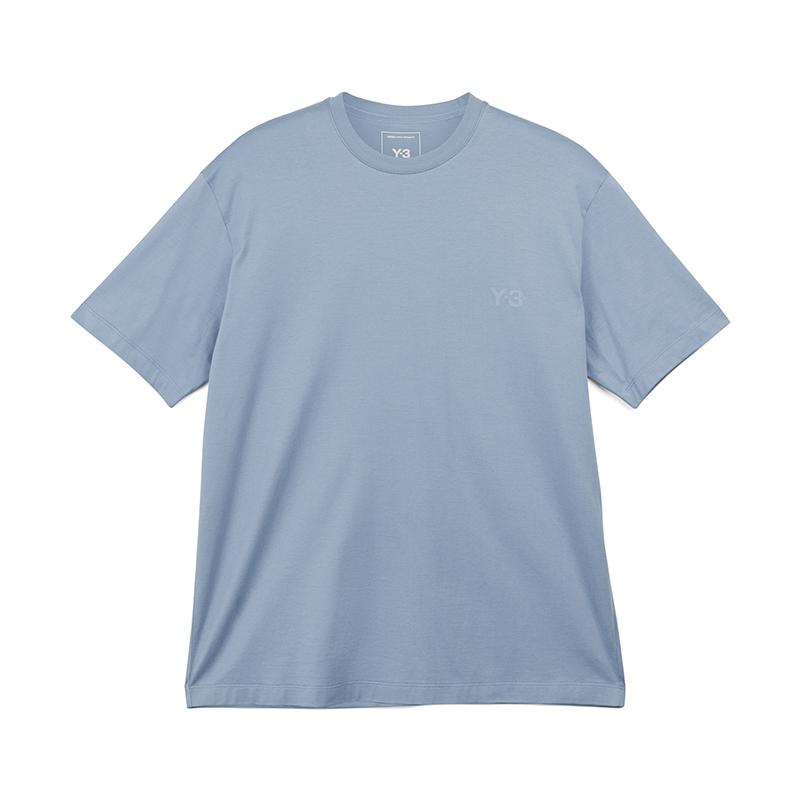 

Y-3 GF SS Tee Round Neck Short Sleeve Printed T-Shirt Unisex Tops Sky-Blue JD9843 M