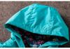 Girls' Cute Flower Windproof Waterproof Hooded Jacket - Kids Spring/Autumn 2016 Collection
