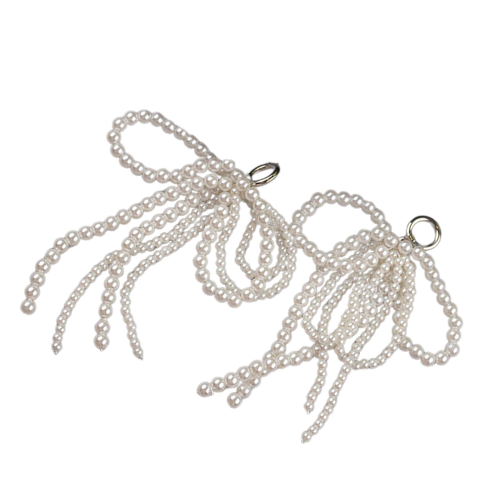 

Модные жемчужные бусины, банты, шнурки, подвески для кроссовок, милые аксессуары для обуви, уникальные пряжки для обуви для девочек A