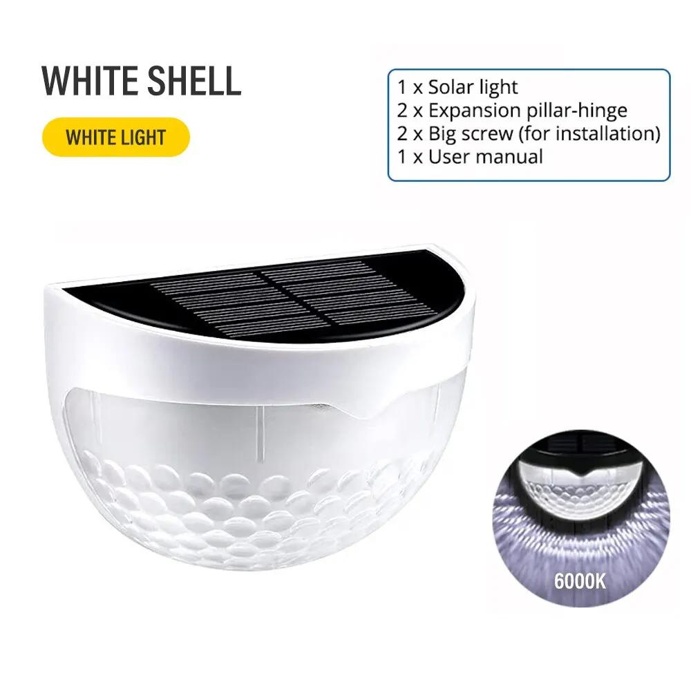 LED Solar Outdoor Fence Lights Waterproof Wall Lights Corrugated or Fence Terrace Garden Path Decorative