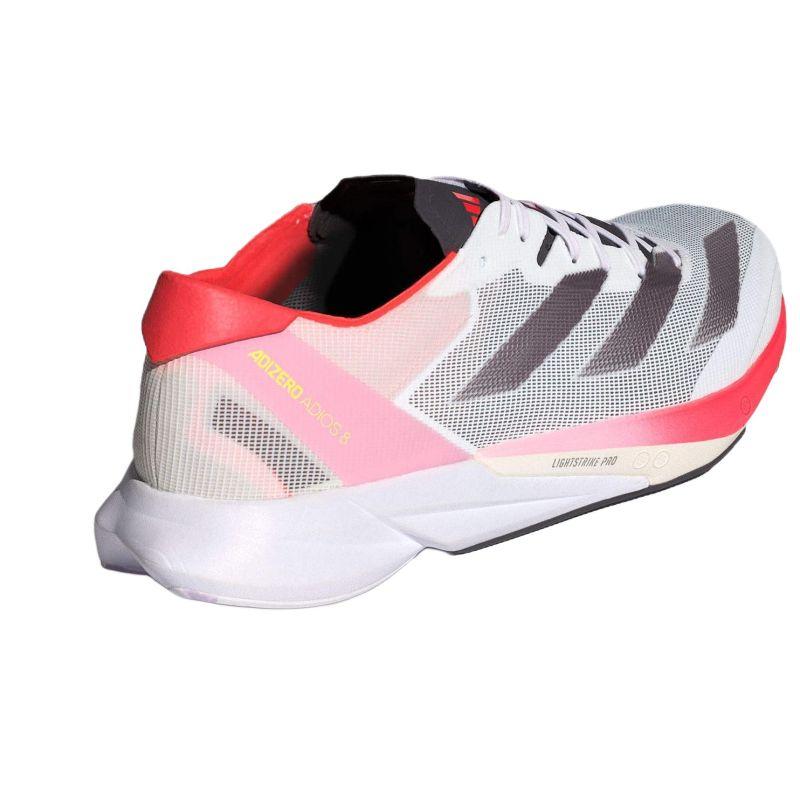 Adidas Adizero Adios 8 'White Aurora Solar Red' Sneakers ID3630