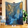 1pc of Fantasy Starry Night Flannel Blanket, High-definition Digital Print, All-season Use, Sofa Throw, Skin-friendly Soft 100% Polyester, the Perfect