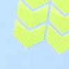 10 Piezas/Set Cinta Reflectante de Señal de Flecha Adhesivo de Seguridad de Advertencia Para Parachoques de Coche Maletero Reflector Cinta de Peligro Accesorios para Motocicleta