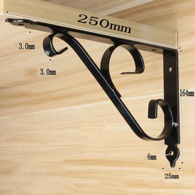 Sturdy Shelf Hardware Floating Shelf Support Living Room Decor High Load Capacity Iron Construction For Home Storage