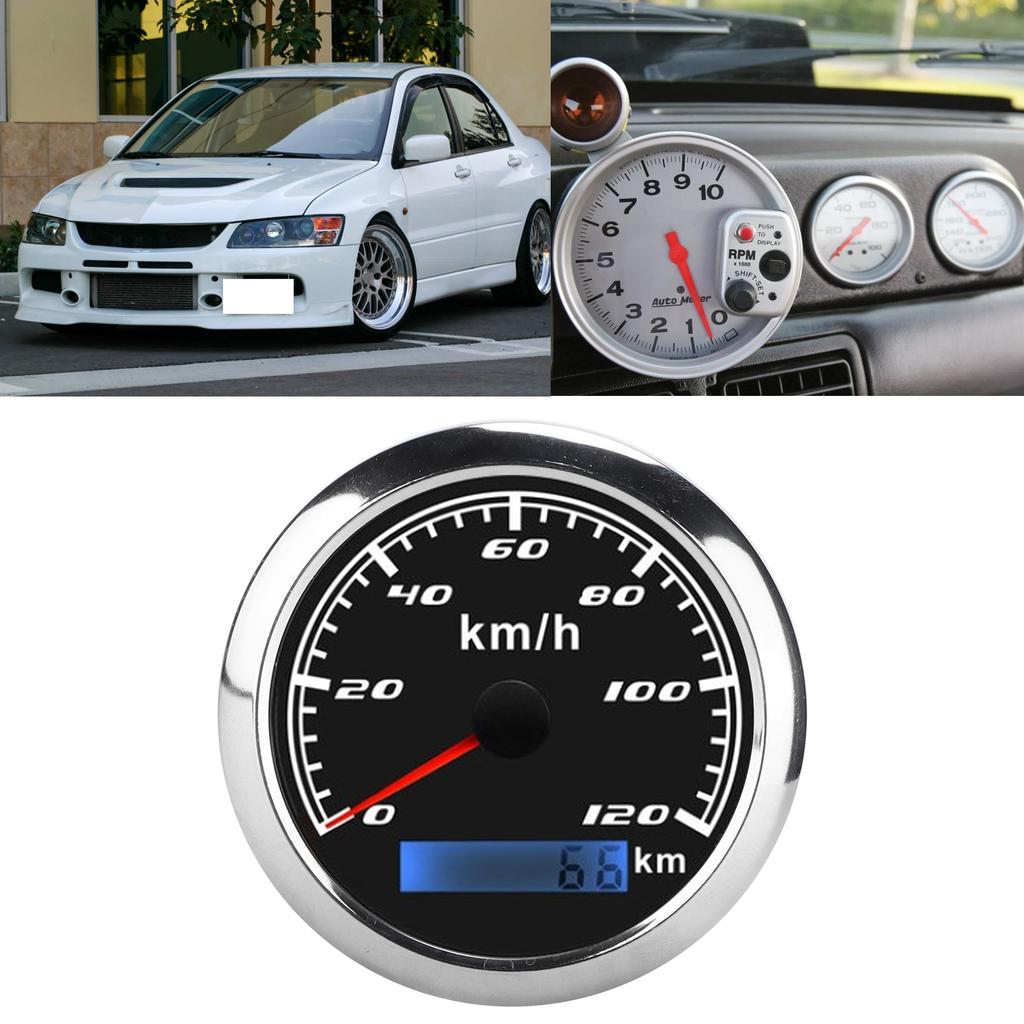 Auto Accessories GPS Speedometer Pointer Odometer 0‑120KM/H 0‑999999KM IP67 9‑32VDC  for Car Truck Boats