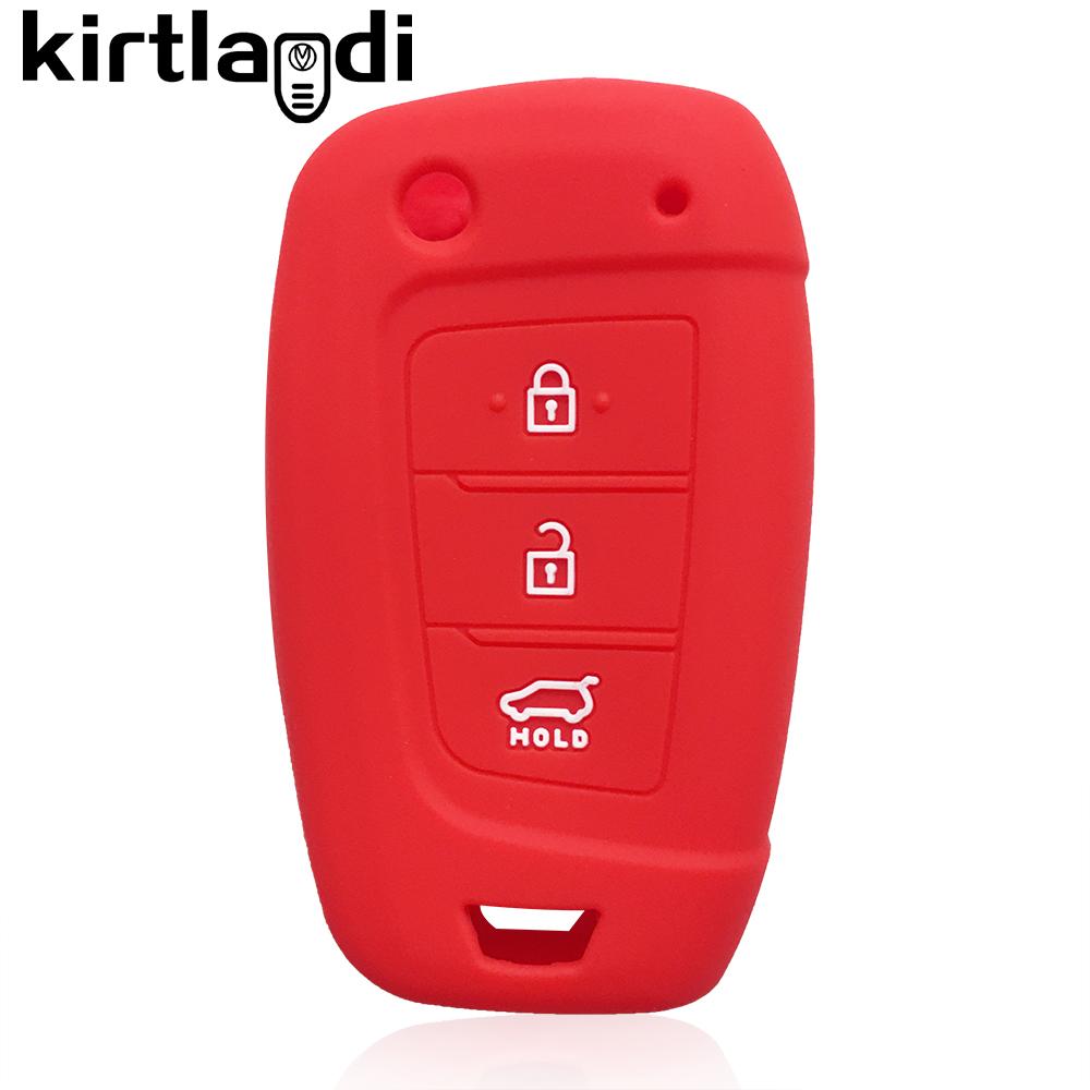 Силиконовый чехол для автомобильного ключа для Hyundai I30 Accent Tucson Ix35 Solaris Elantra Kona Celesta Sonata Для Hyundai Tucson 2021 Оболочка красный