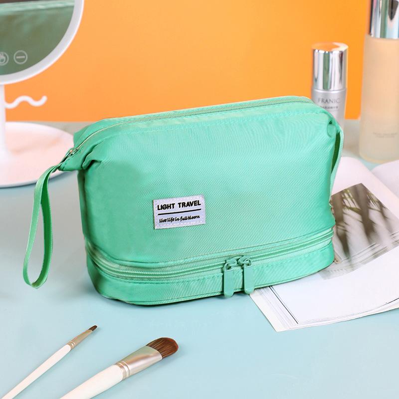 Large Capacity Cosmetic Bag Double Layer Toiletry Bag Makeup Organizer Toiletry Travel Bag Portable Travel Essentials