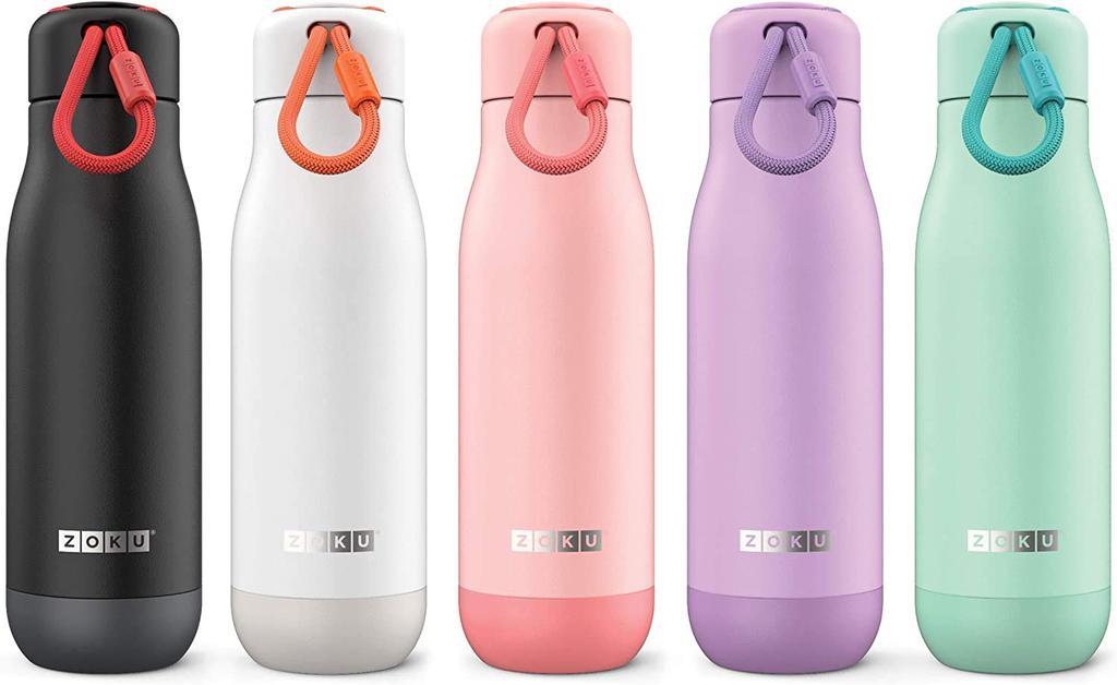 ZOKU Stainless Steel Bottle, 500ml, Matte White
