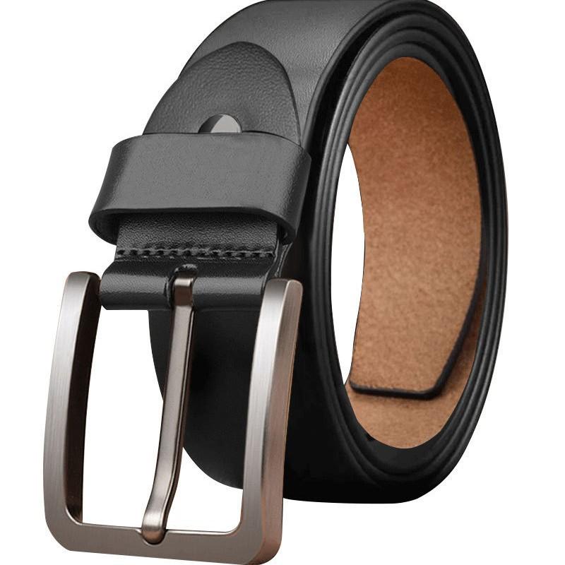 Curea pentru bărbați din piele naturală, curea simplă pentru persoane de vârstă mijlocie și tineri, curea versatilă cu cataramă cu pin