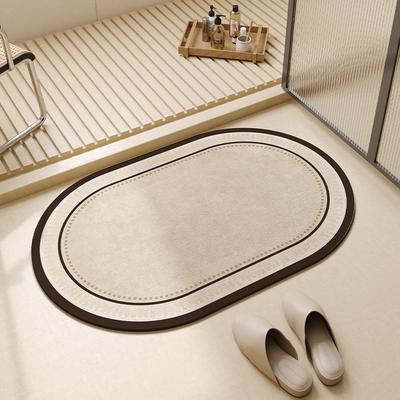 Deutsche leichte Luxus Badezimmertür stark saugfähige Matte Toilette Kieselgur Bodenmatte Toilette rutschfeste Fußmatte schnelltrocknender Teppich
