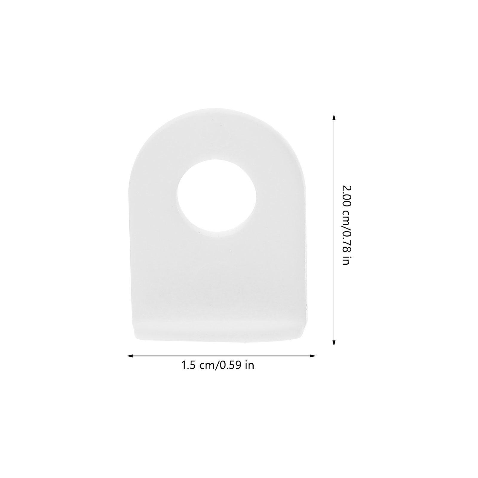 

100Pcs Portable Advertising Poster Hanging Ear Hooks White ABS Banner Chain Hanger for Commercial Supermarket Ceiling Display білий