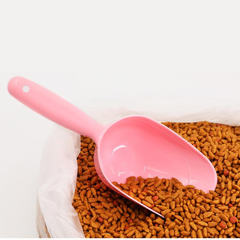 Pet Feeding Shovel Cat Food Scoop Large Capacity Thickening Cat Dog Spoon Mutli-function Plastic Shovel Pet Spoon 2Pcs