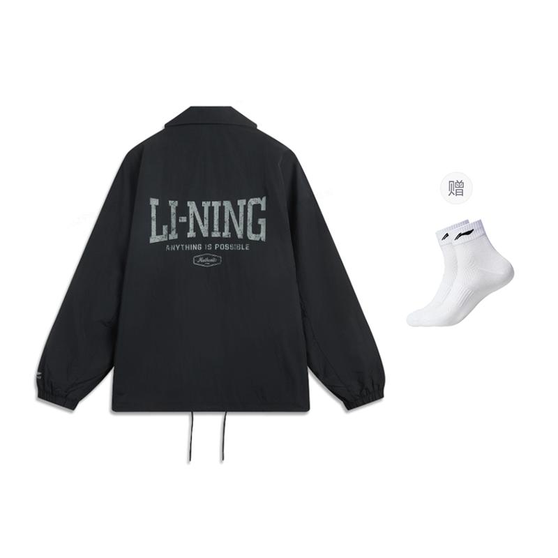 Li Ning Sports Life Collection Jackets & Coats Unisex Black AJDV079-5