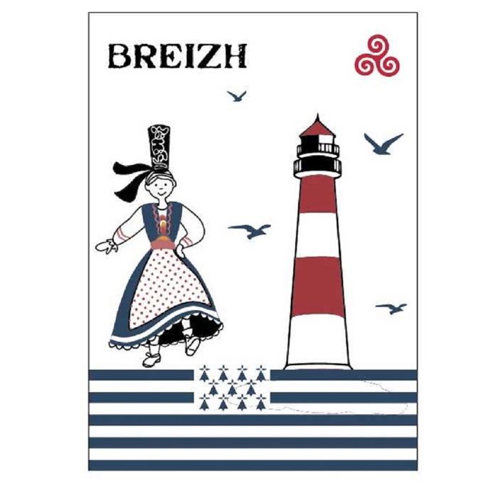 Lot de 2 torchon Bigouden breizh