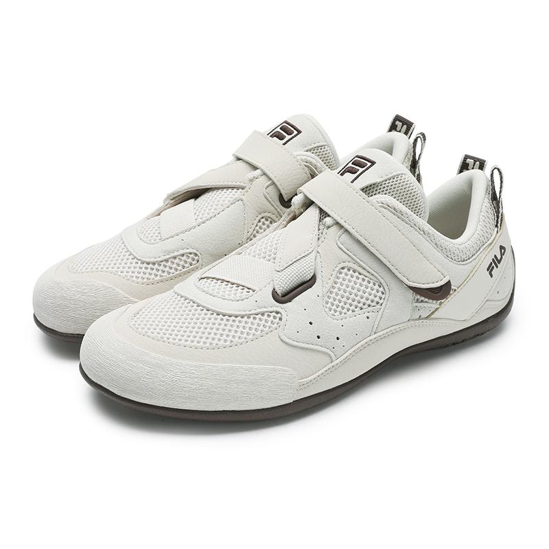 Fila Step Color Stone Shoes Retro Sports Versatile Fashion Comfortable Wear-Resistant Low-Top Casual Shoes Women Sneaker White Brown F12W532152F-BI