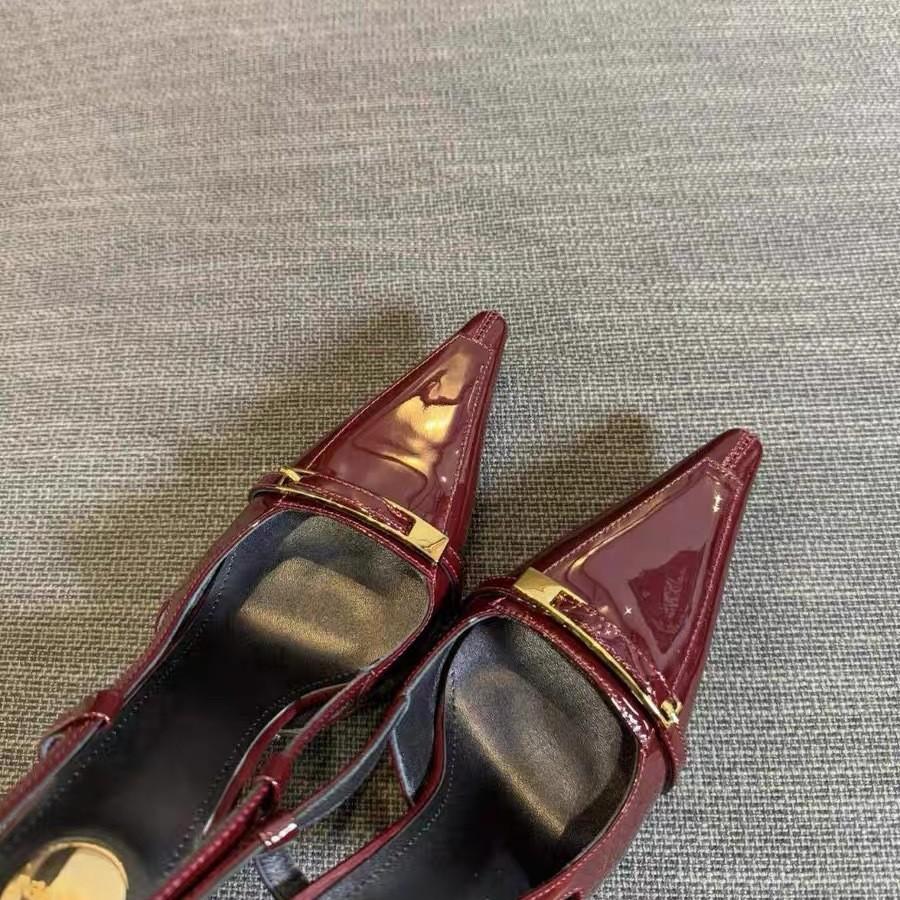 Poplar Forest Same French Beautiful Bag Head Sandals Women's Summer Wear 2025 Thin Heel New High Heels Women's