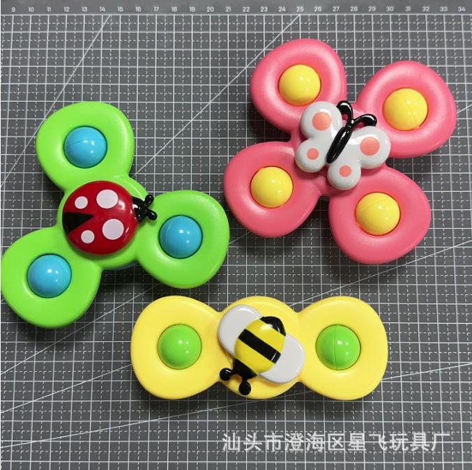 Cross-border Baby Suction Cup Spinner Toy Teether