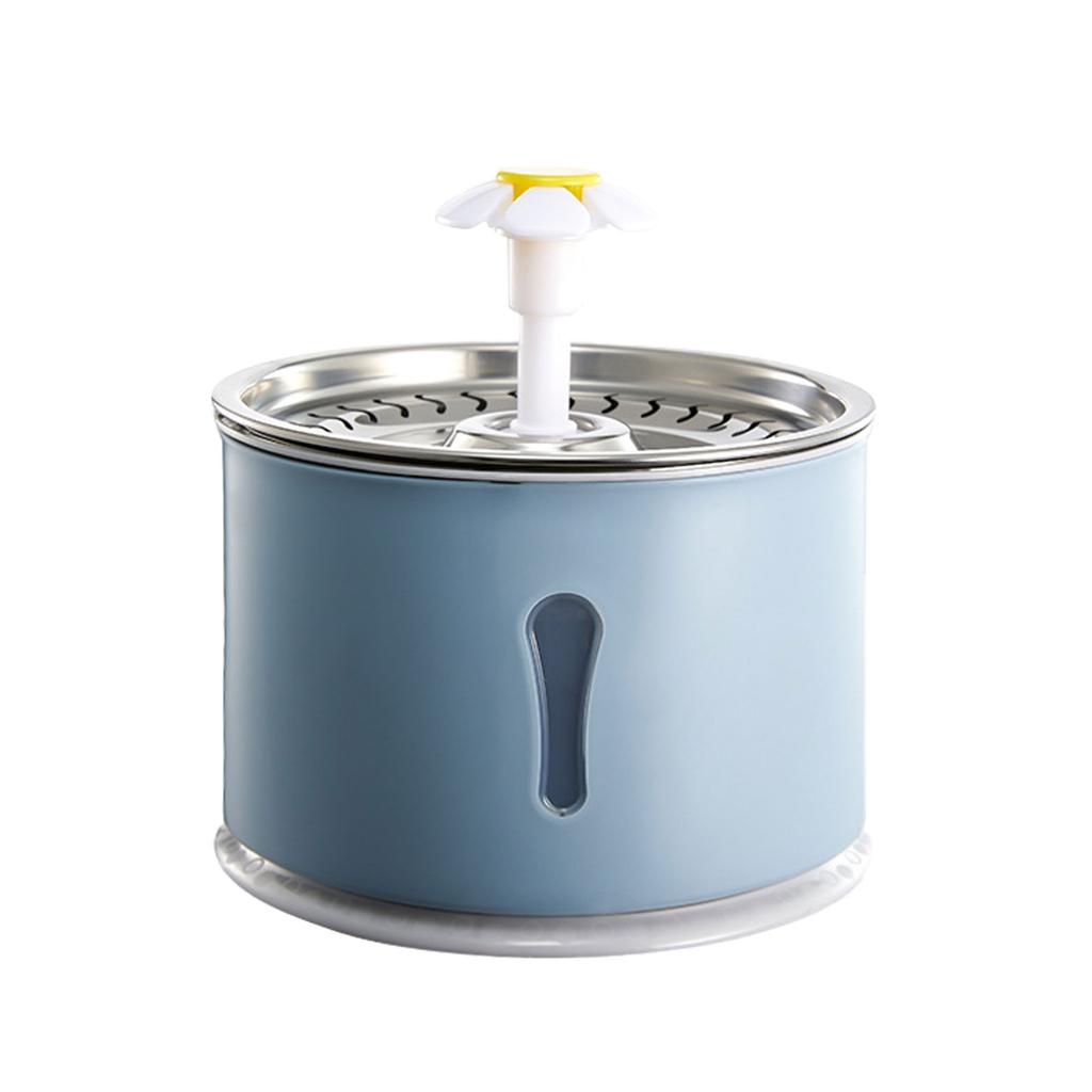 Haustier Smart Spender mit automatischer Zirkulation, Lebendwasser, Trinkwasserreinigung und -filtration, Geräuscharmer Wasserspender und Napfset für Katzen