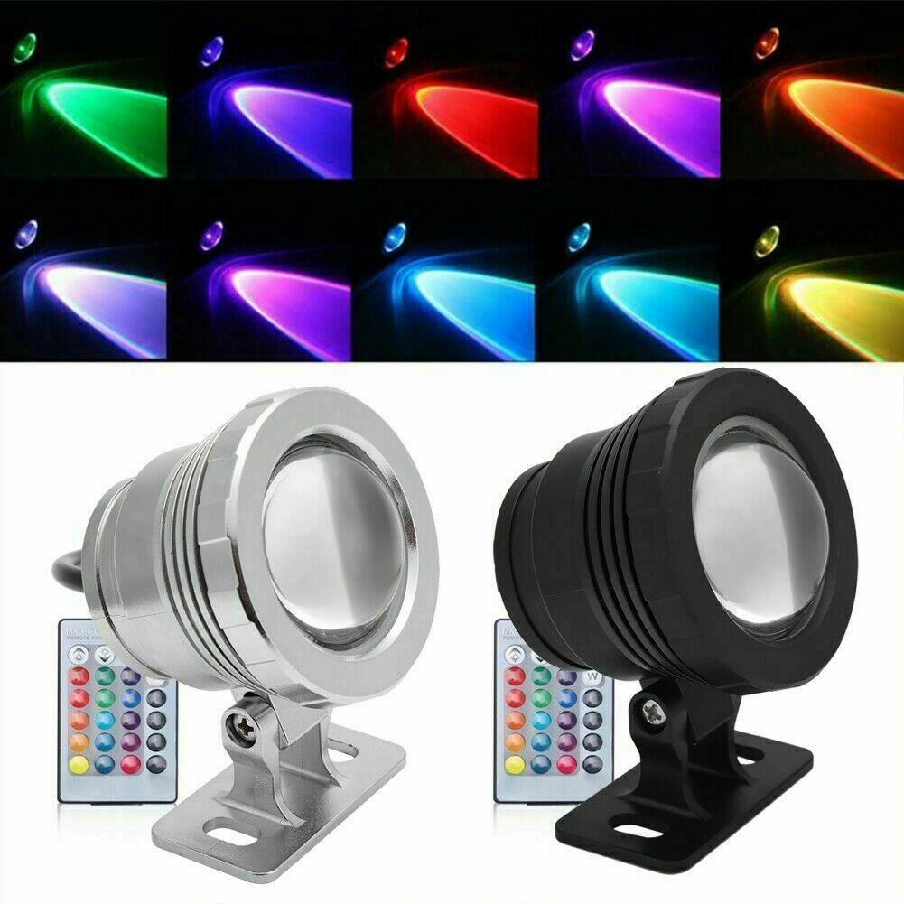 High Quality Waterproof 10W RGB LED DC 12V 110/220V Outdoor 16 Color Changing Waterproof Underwater Flood Spot Light Lamp Garden