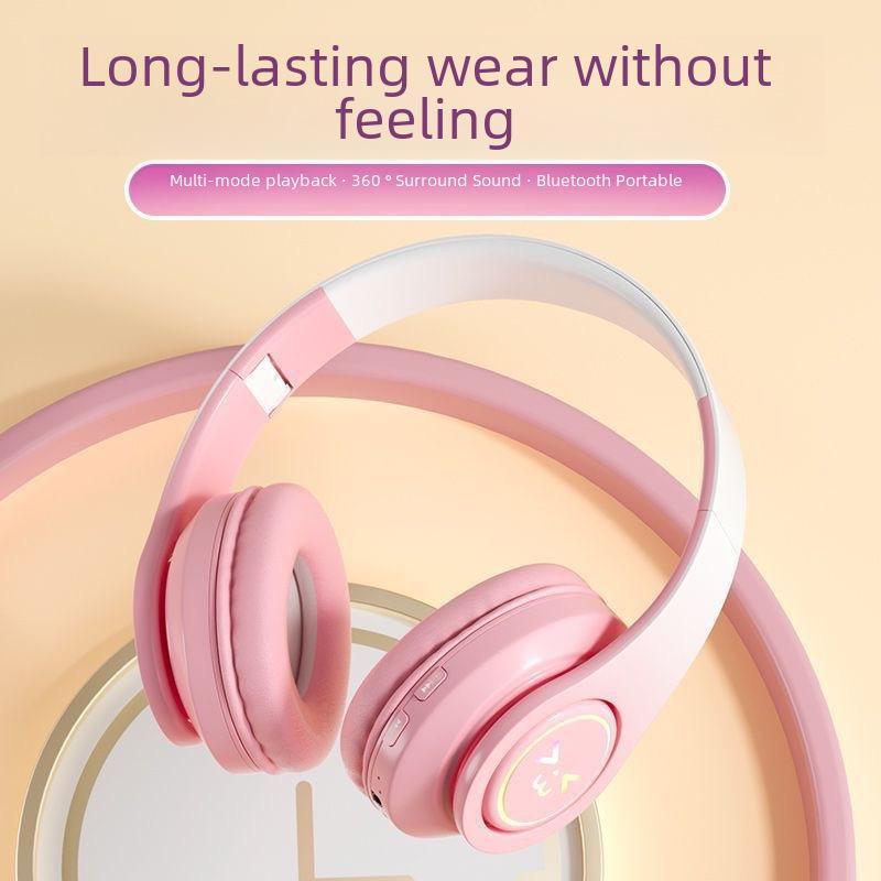 B39pro Căști de Gaming Wireless Bluetooth cu Gradient - Design Pliabil, Montat pe Cap