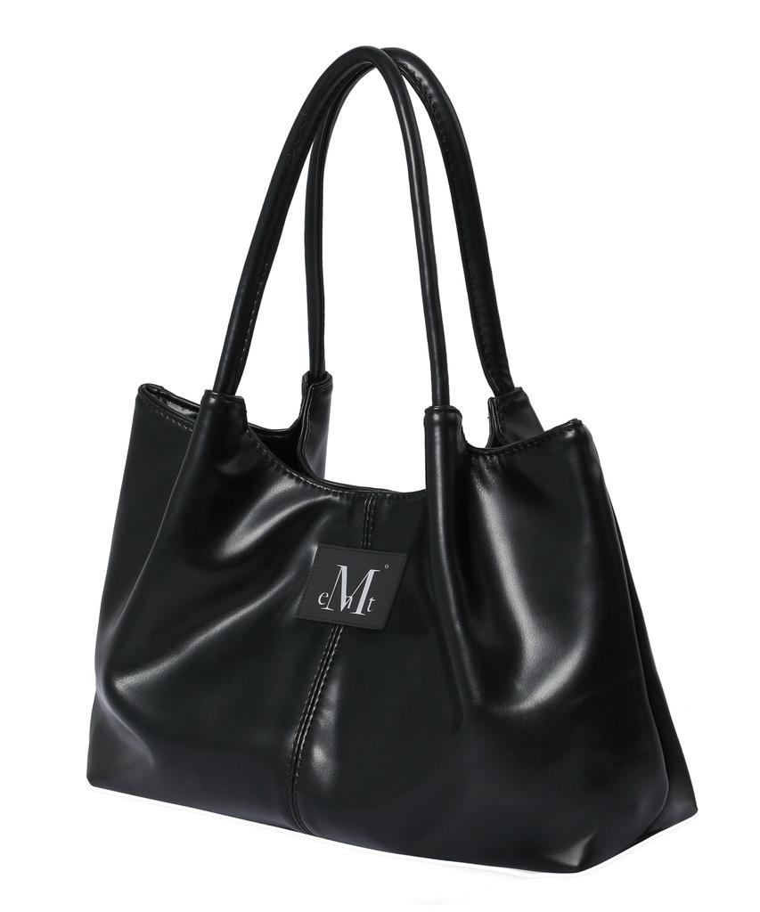 Mucent Effe Middle Stitch Leather Tote Bag (Unisex)