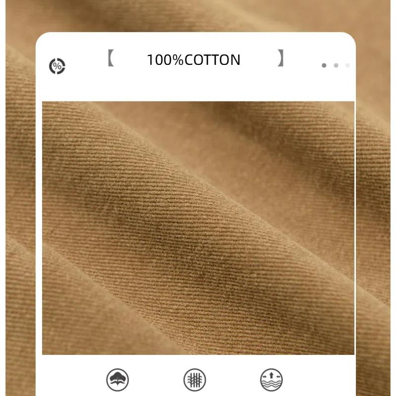 Japanese Style Long Sleeve Cargo Shirts for Male Spring and Autumn Streetwear Loose Shirt 100% Cotton Button Shirt Casual Overshirt