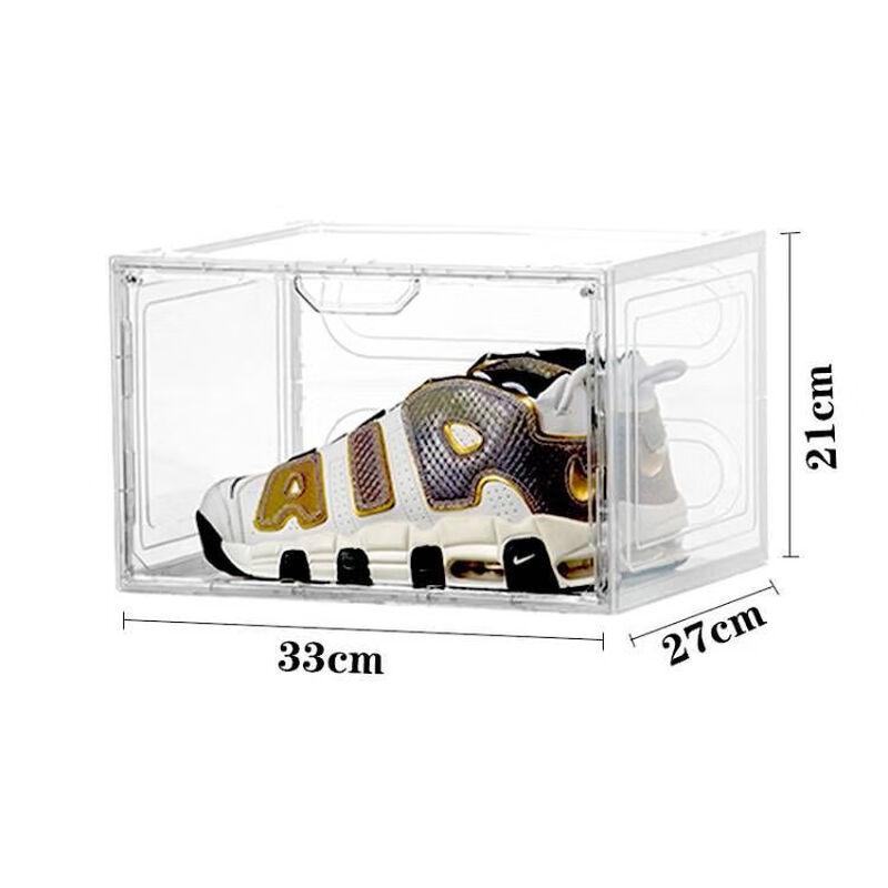 Clear Side-Opening Hard Plastic Shoe Storage Box