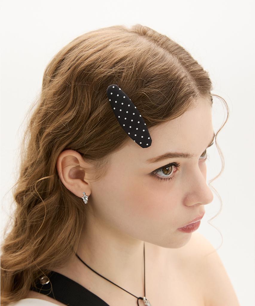 Vvv Baby Dot Logo Hairpin _ Black
