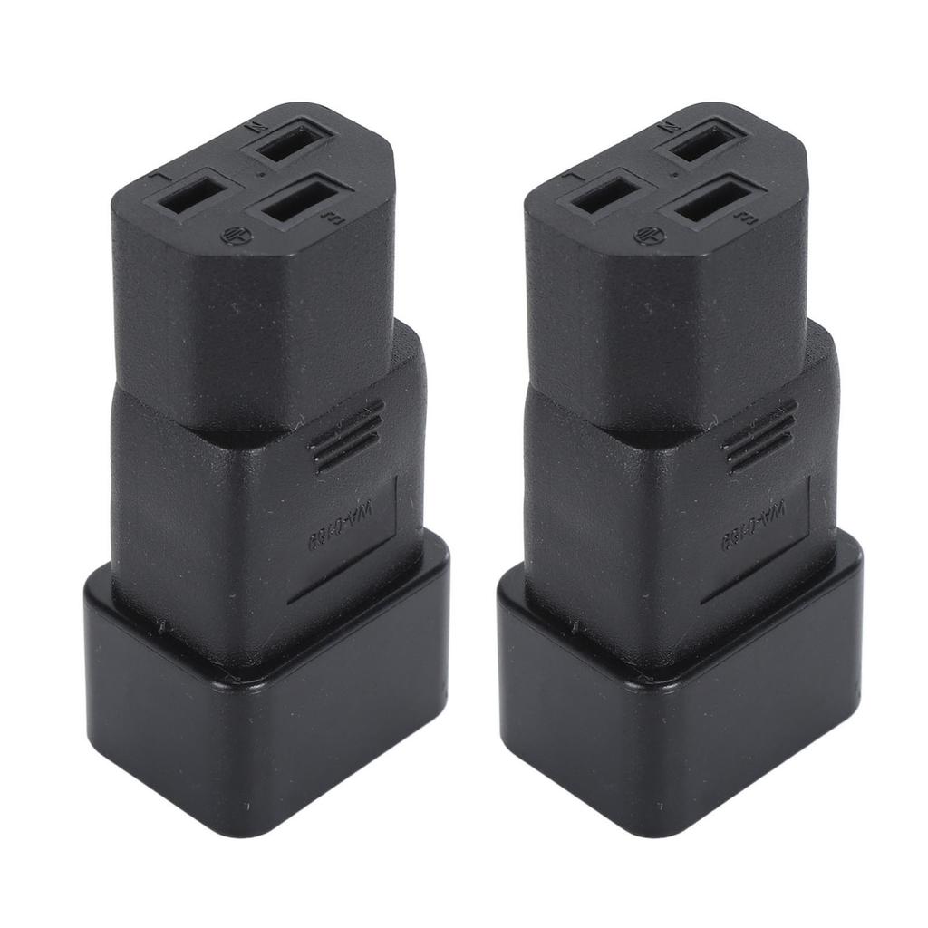 2pcs IEC320 C20 to IEC320 C21 Power Adapter Professional Plug and Play C20 to C21 Power Plug Adapter for UPS Power PDU