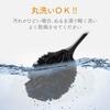 ELECOM Cleaner Brush, Static Elimination Brush, Antistatic Fiber, Normal Type, Hanging Storage, Washable, Dust Removal, Black KBR-AM012AS