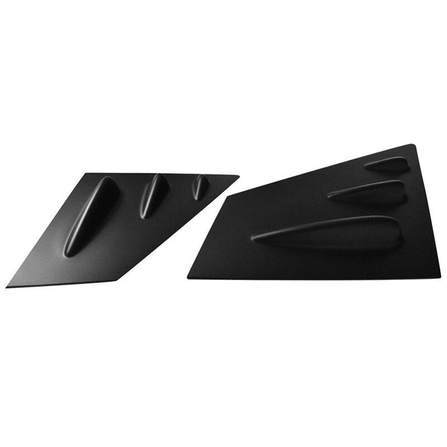 2x Matte Black Side Window Scoop Louvers Cover Trim For Subaru WRX STi 2015-2020