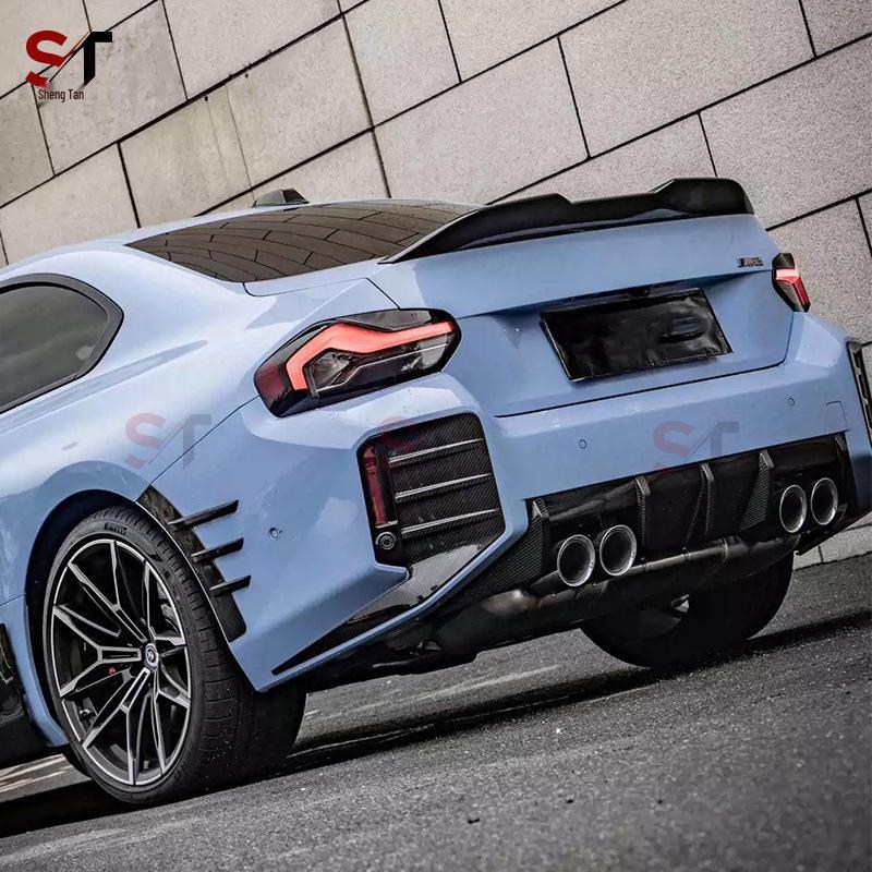 BMW M2 G87 MP Style Carbon Fiber No-Drill Rear Ducktail Spoiler