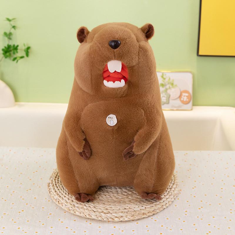 Peluche Marmotta con Suono per Regalo ai Bambini e Souvenir di Viaggio