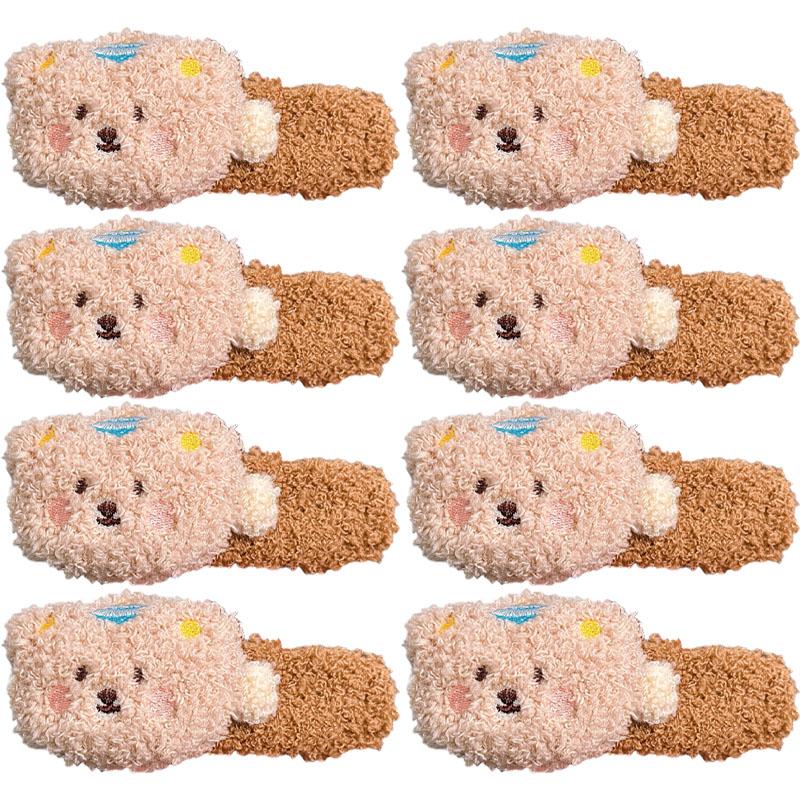 Plush Bear Hair Clip Women Cute Large BB Clip Sweet Simple Hair Accessories