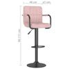 VidaXL Bar Stool Pub Seat Swivel Bar Armchair Counter Stool Bistro Seat Pub Chair Home 334653