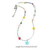 Party Necklace Colorful Star Beaded Pendant Clavicle Chain Delicate Star Collar Choker Necklace for Women Girl Birthday