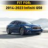 Headlight Eyelid Eyebrows Eye Lid Brow Gloss Black For Infiniti Q50 2014- EA