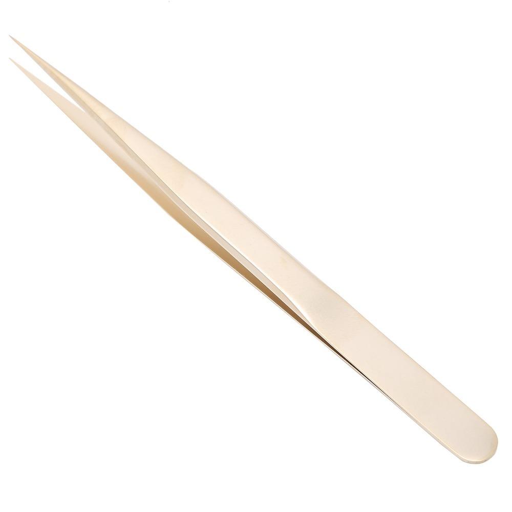 Aluminum Alloy Eyelash Tweezers Fine Pointed Tips Multifunctional Nail Art Tweezers  Jewelry Making