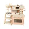 Wooden Kitchen Set Toy Accessories Kids Play Pretend Chef Cooking for Ages 3-8