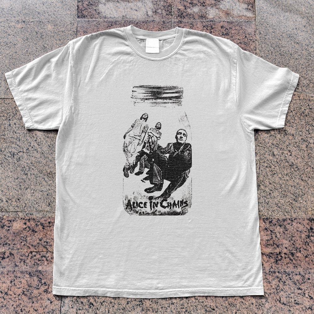 Alice in Chains TShirt   90s Jar of Flies white Unisex T-Shirt S