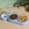 New Cat Double Bowl Automatic Pet Bowl Feeder Dog Drinking Fountain Cat Bowl Dog Bowl Cat Bowl Cat Supplies Drinking Fountain