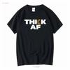 NEW LIMITED Thick AF Funny Donut Fitness Weightlifting T Shirt Long or Short Sleeves Vintage Washed Casual Versatile Fashion