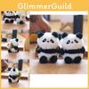 Charming Soft Plush Panda Keychain Pendant Adorable Fruit Bear Doll Keyring