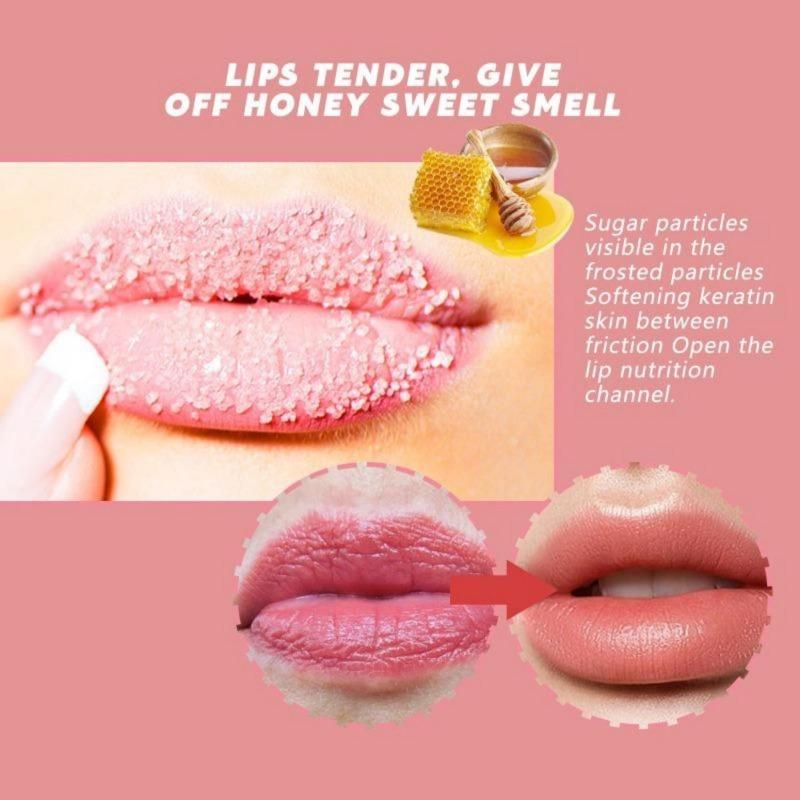 30g Peach Lip Scrub, Lightening Lip Lines, Hydrating, Exfoliating, Moisturizing Lip Scrub