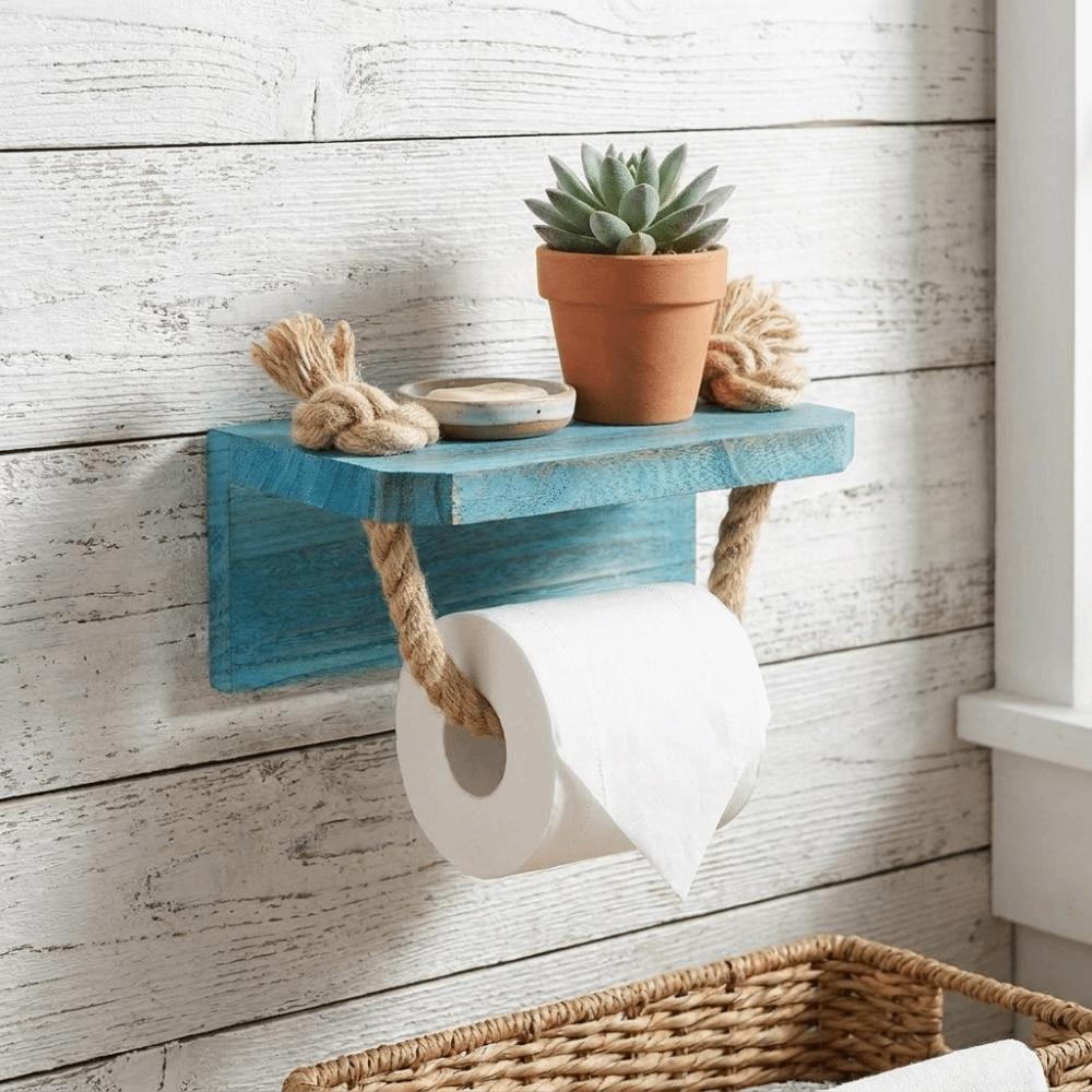 Nautischer Toilettenpapierhalter Rustikaler Maritimer Seil Papierhalter Taschentuchhalter Badezimmer