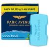Park Avenue Premium Mens Soap Cool Blue 125g X 4N Refreshing Menthol Mineral Energizer For All Skin Types