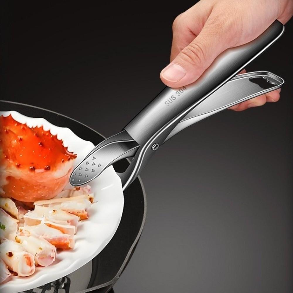 Stainless Steel Anti Scalding Clip Non-slip Dish Holder Retriever Tongs Pot Gripper Clip Home