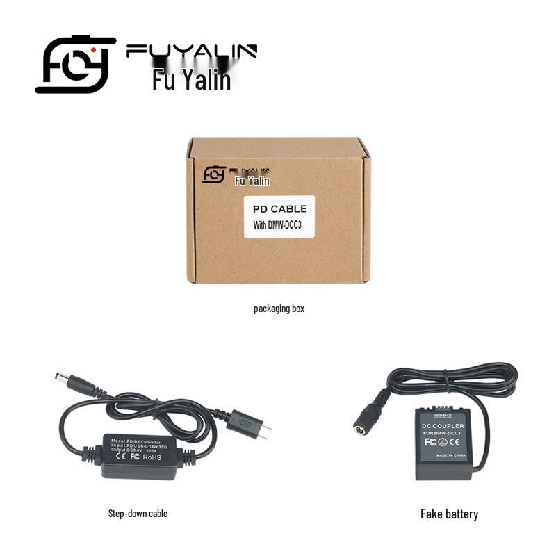 DCC3 PD/Type-C Adapter DMW-BLB13 Compatible Fake Battery for Panasonic G1, GH1, GF1, G2, G10