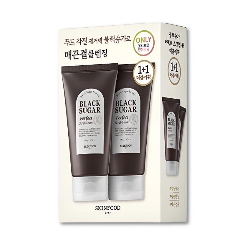 [SKINFOOD] Pianka peelingująca z czarnym cukrem Perfect Scrub Foam 180g Wybór Olive Young
